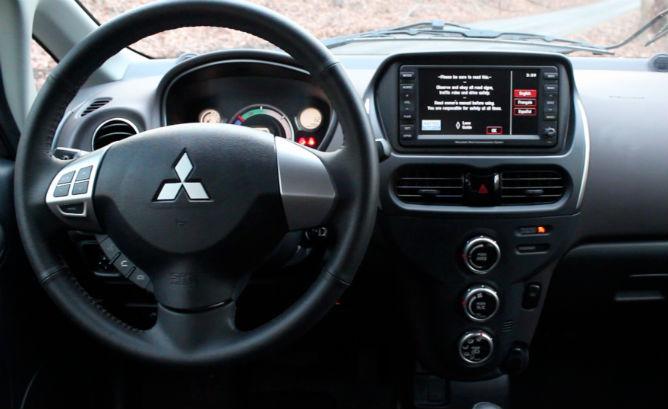 The SE model we drove comes with infotainment in an otherwise fairly spartan design.